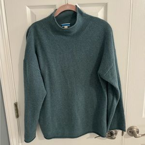 J.crew Cashmere mockneck sweater - green